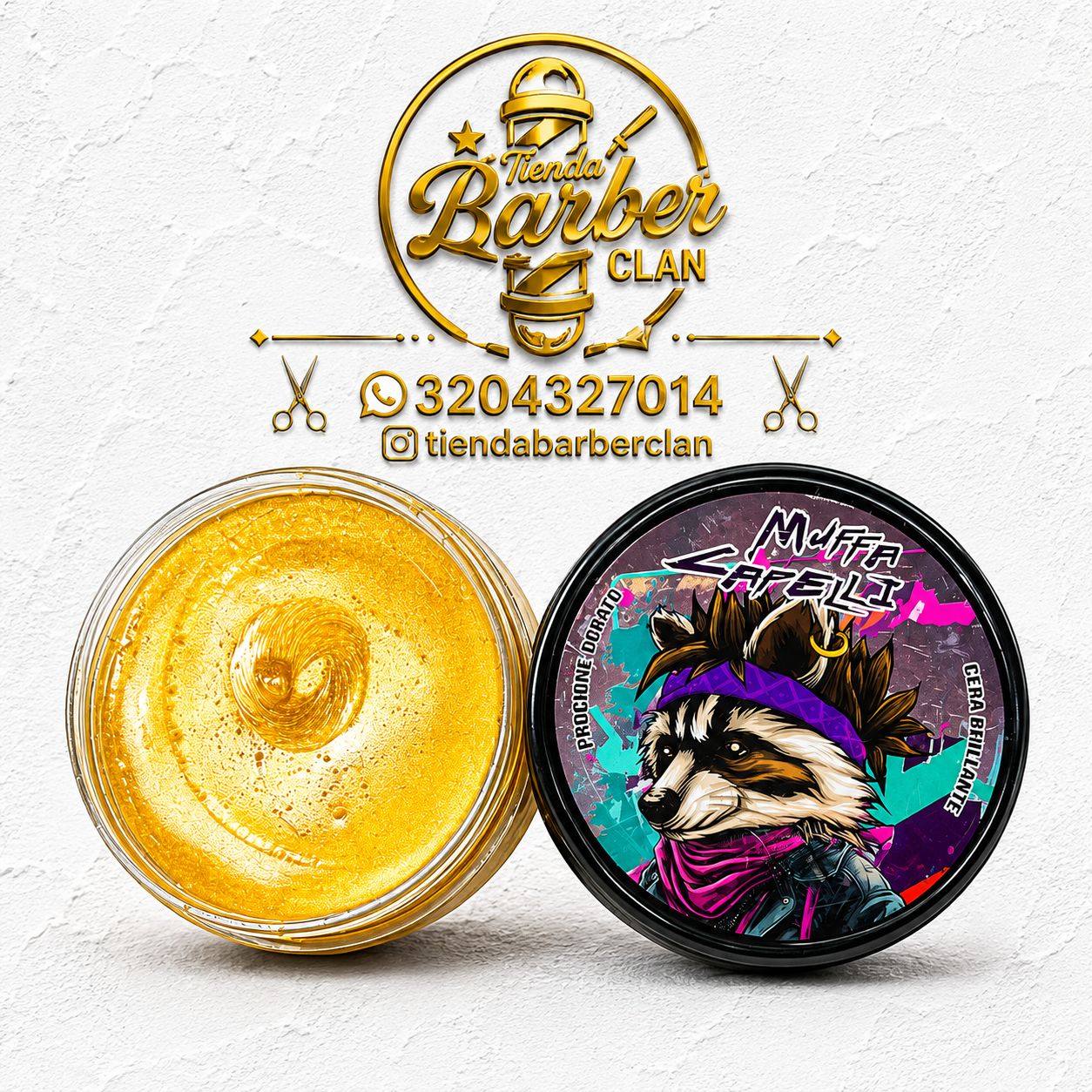 CERA BRI. DORATO MUFFA CAPELLI 85GR MUFFA CAPELLI CERAS 170420240023 - Tienda Barber Clan