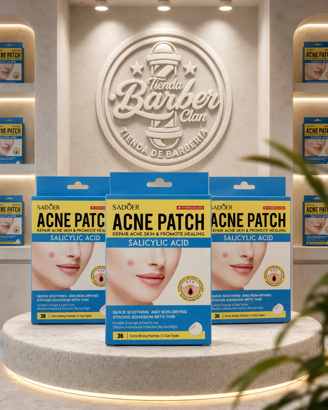 PARCHES PARA ACNE SADOER SADOER FACIAL 6942349709630 - Tienda Barber Clan