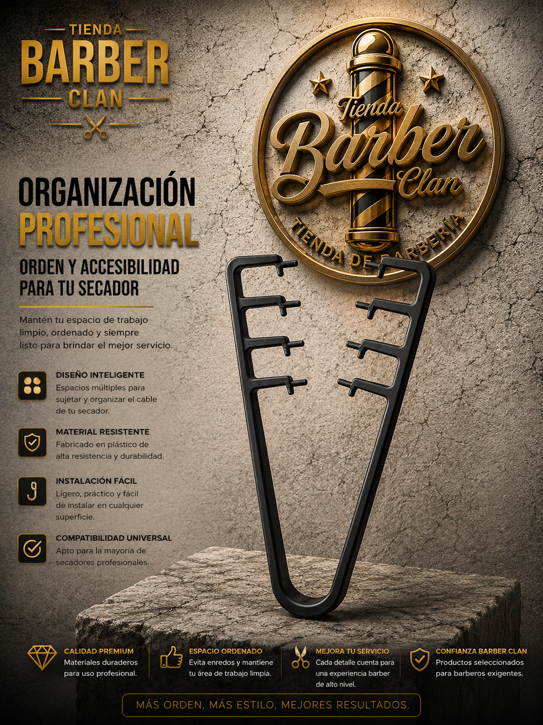 PEINE TEXTURIZADOR TURBOX TURBOX PEINES PEINILLAS 7796445830194 - Tienda Barber Clan