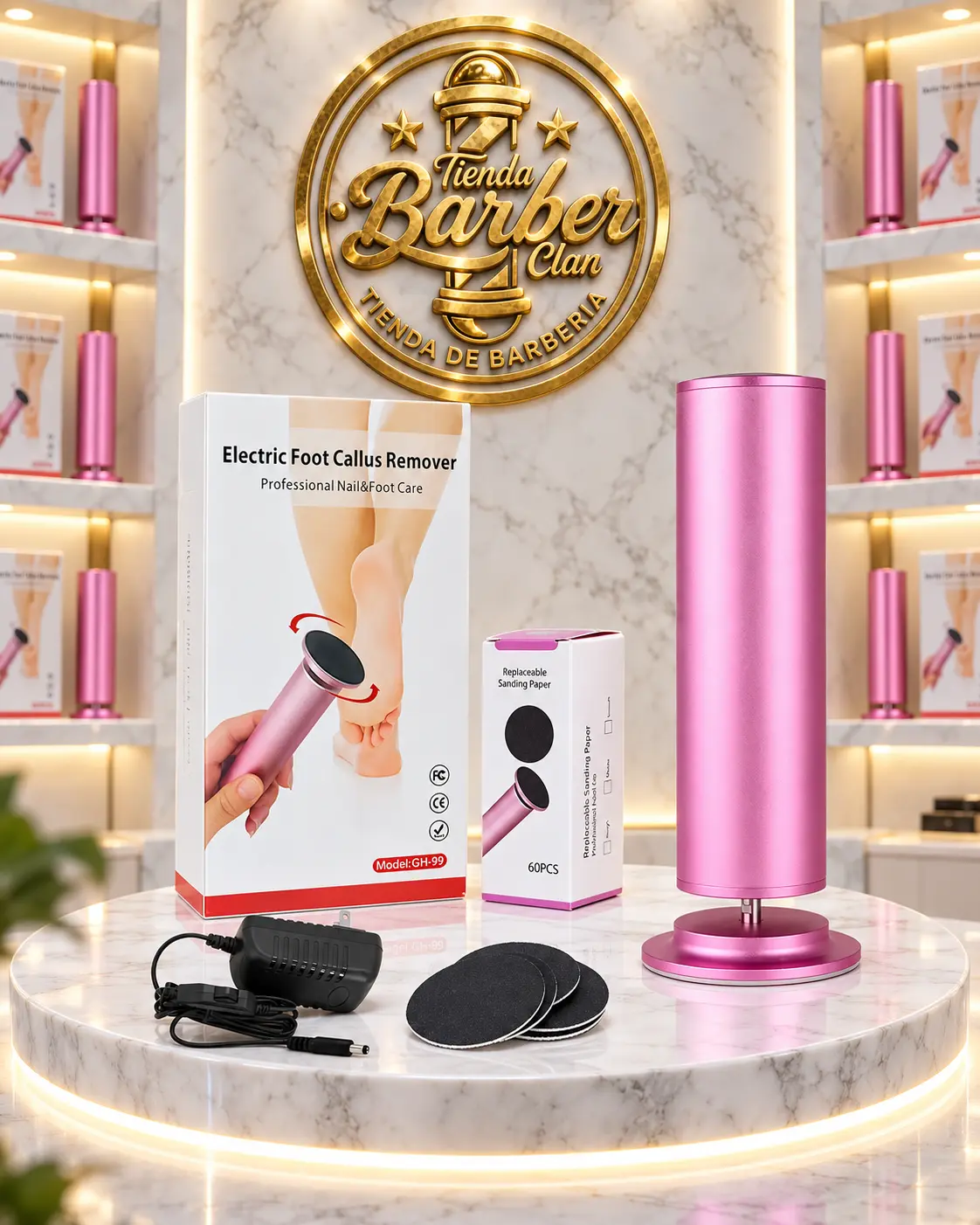 RASPA CALLOS ELECRICO CHINA MANICURE Y PEDICURE UÑAS 7701223007687 - Tienda Barber Clan