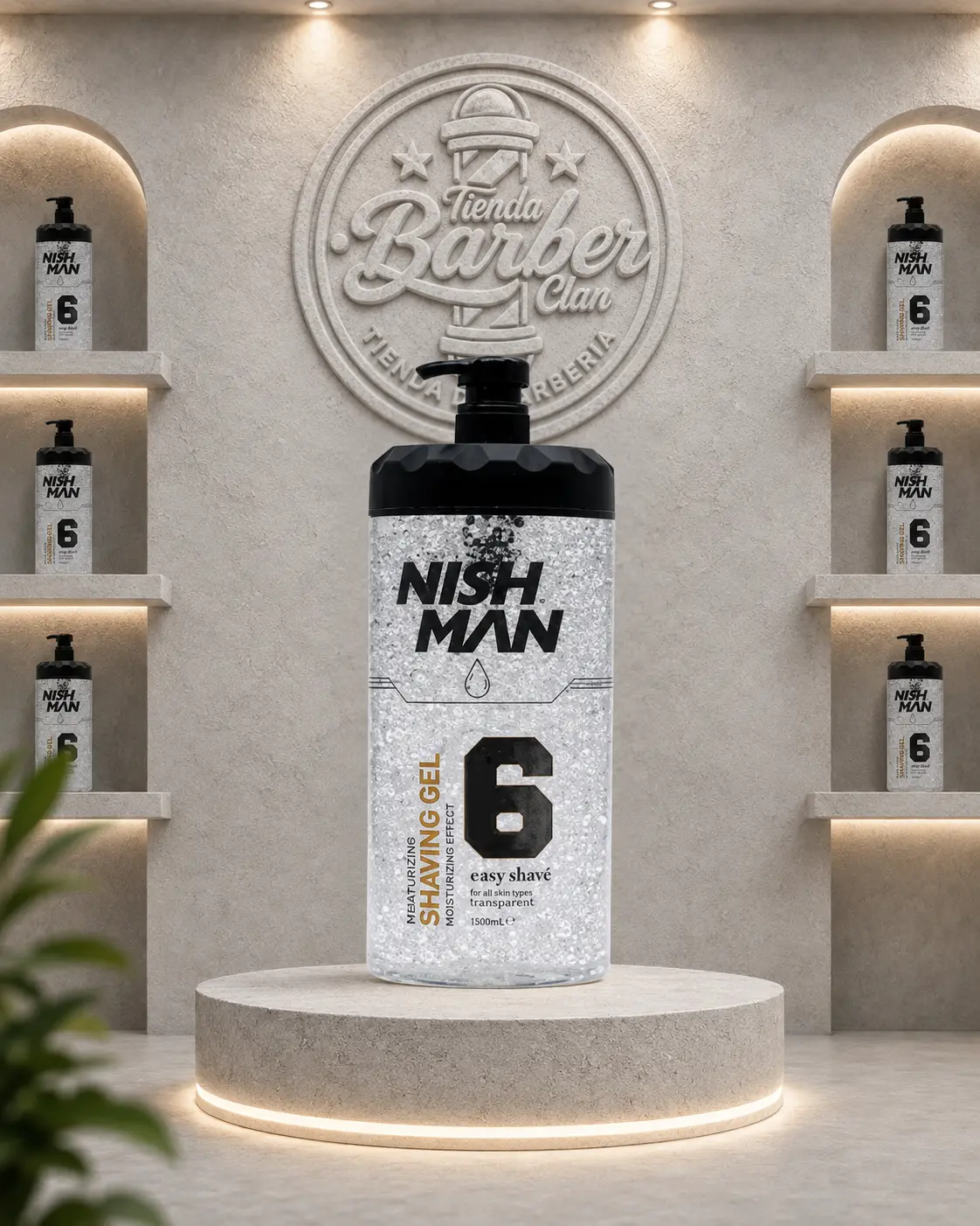 SHAVING GEL NISHMAN 6 1500ML NISHMAN SHAVIN GEL Y ESPUMAS PARA AFEITAR 8684736670083 - Tienda Barber Clan