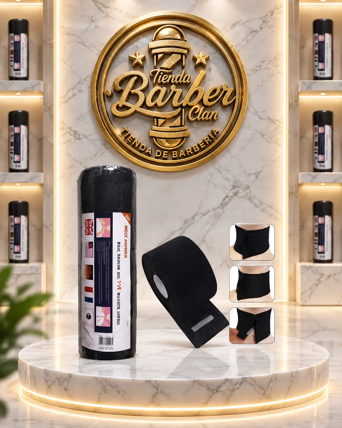 CUELLEROS NEW RUFFLES X 5 (NEGRO) NEW RUFFLES CUELLEROS 25051 - Tienda Barber Clan