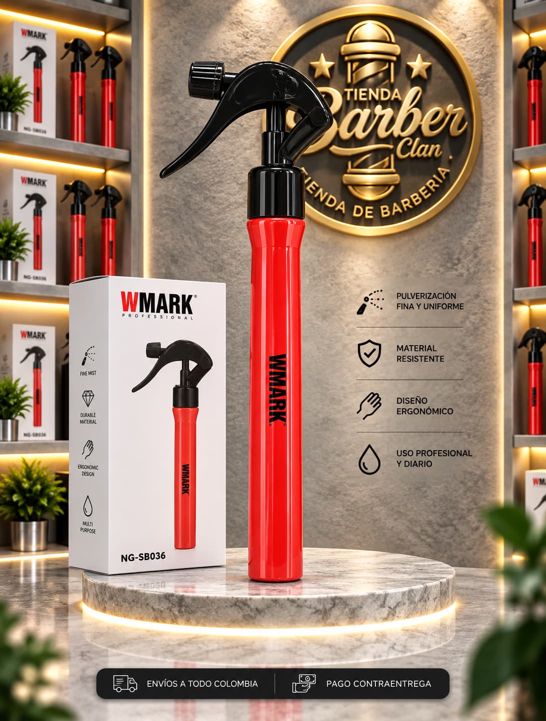 ATOMIZADOR WMARK SB006 WMARK ATOMIZADORES 6971196418976 - Tienda Barber Clan
