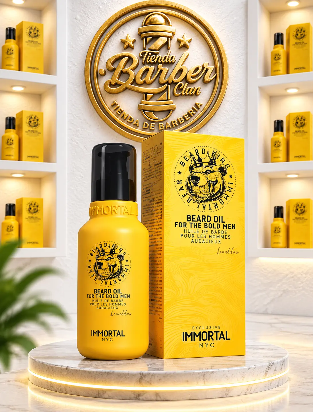 ACEITE PARA BARBA IMMORTAL IIMMORTAL ACEITES PARA BARBA Y CABELLO 8682225555743 - Tienda Barber Clan