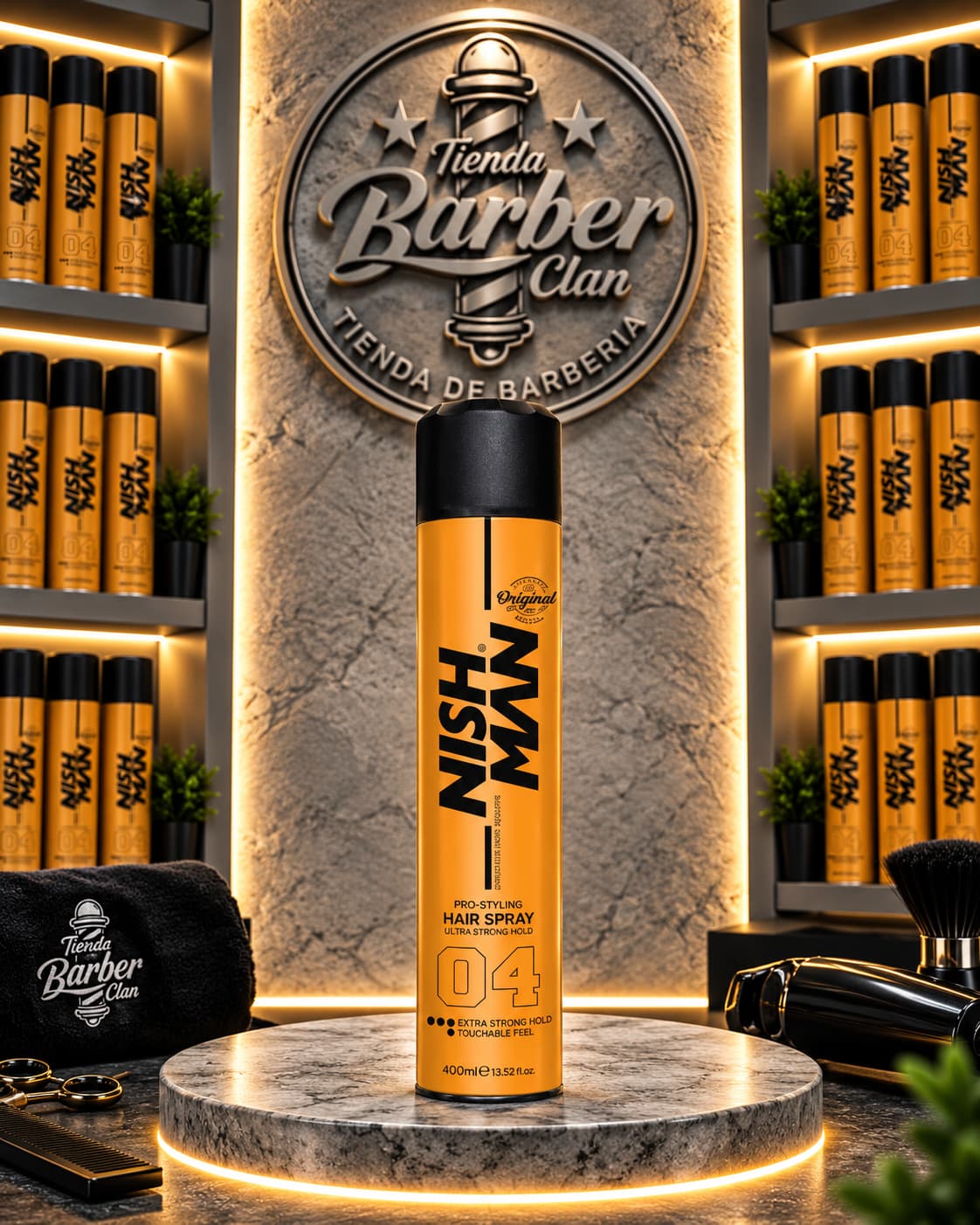 LACA ULTRA FUERTE 04 NISHMAN 400 ML NISHMAN LACAS 8682035080190 - Tienda Barber Clan