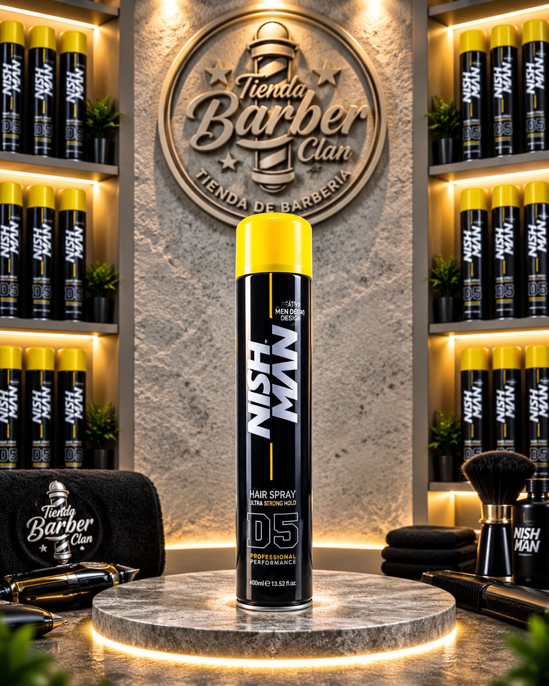 LACA NEGRA 05 NISHMAN 400ML NISHMAN LACAS 8682035080183 - Tienda Barber Clan