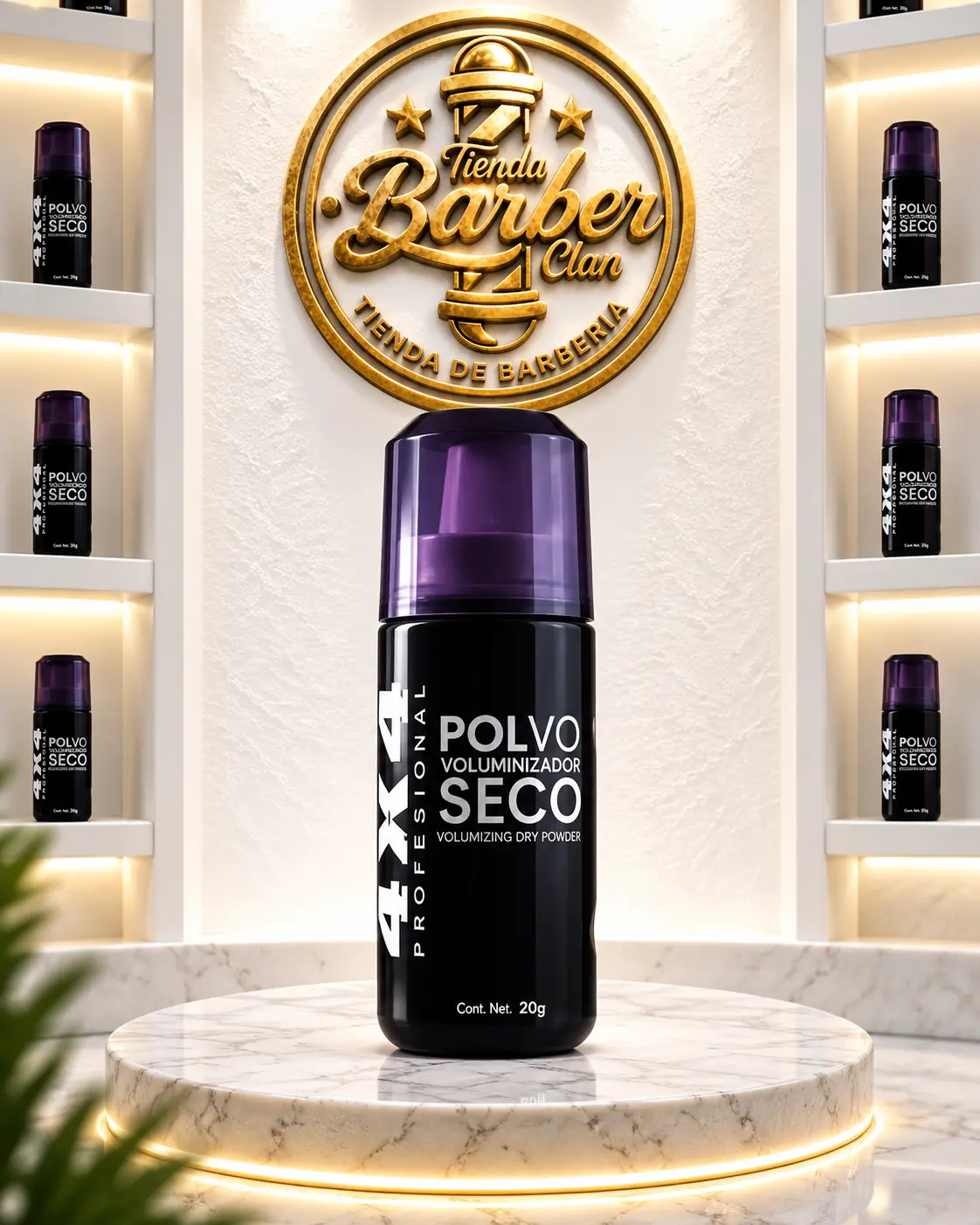 POLVO VOLUMINIZADOR SECO 4X4 20G 4X4 CERAS EN POLVO 7501776336780 - Tienda Barber Clan