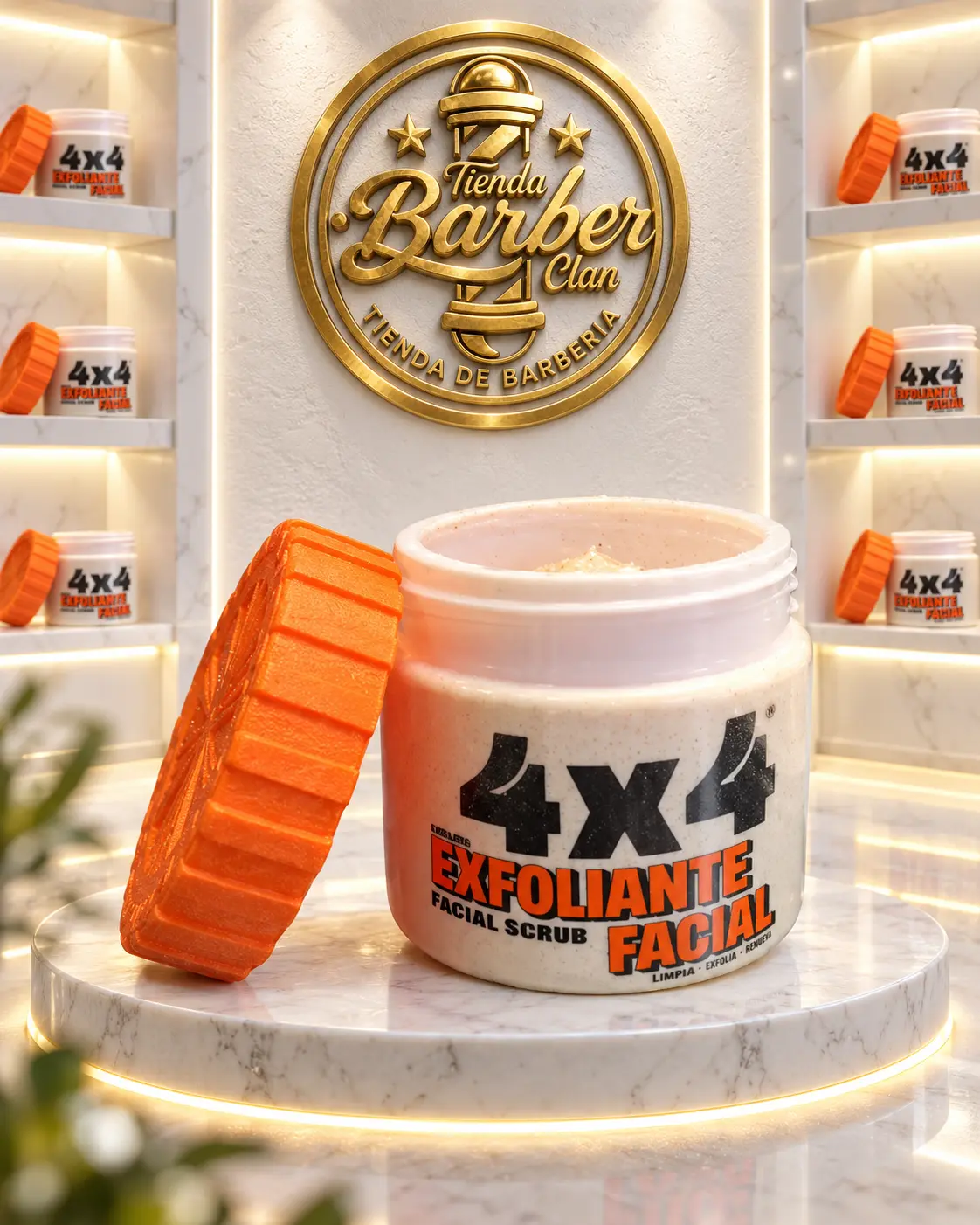 CREMA FACIAL EXFOLIANTE 4X4 200G 4X4 EXFOLIANTES 7501776337213 - Tienda Barber Clan