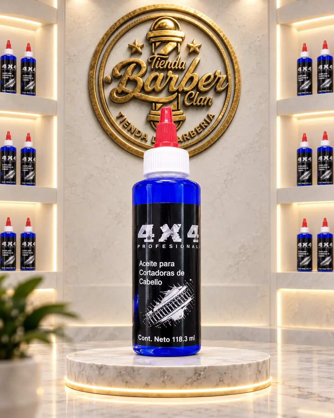 ACEITE PARA MAQUINA 4X4 118.3ML 4X4 ,DESINFECTANTE Y LUBRICANTES DE MAQUINAS 7501776335424 - Tienda Barber Clan