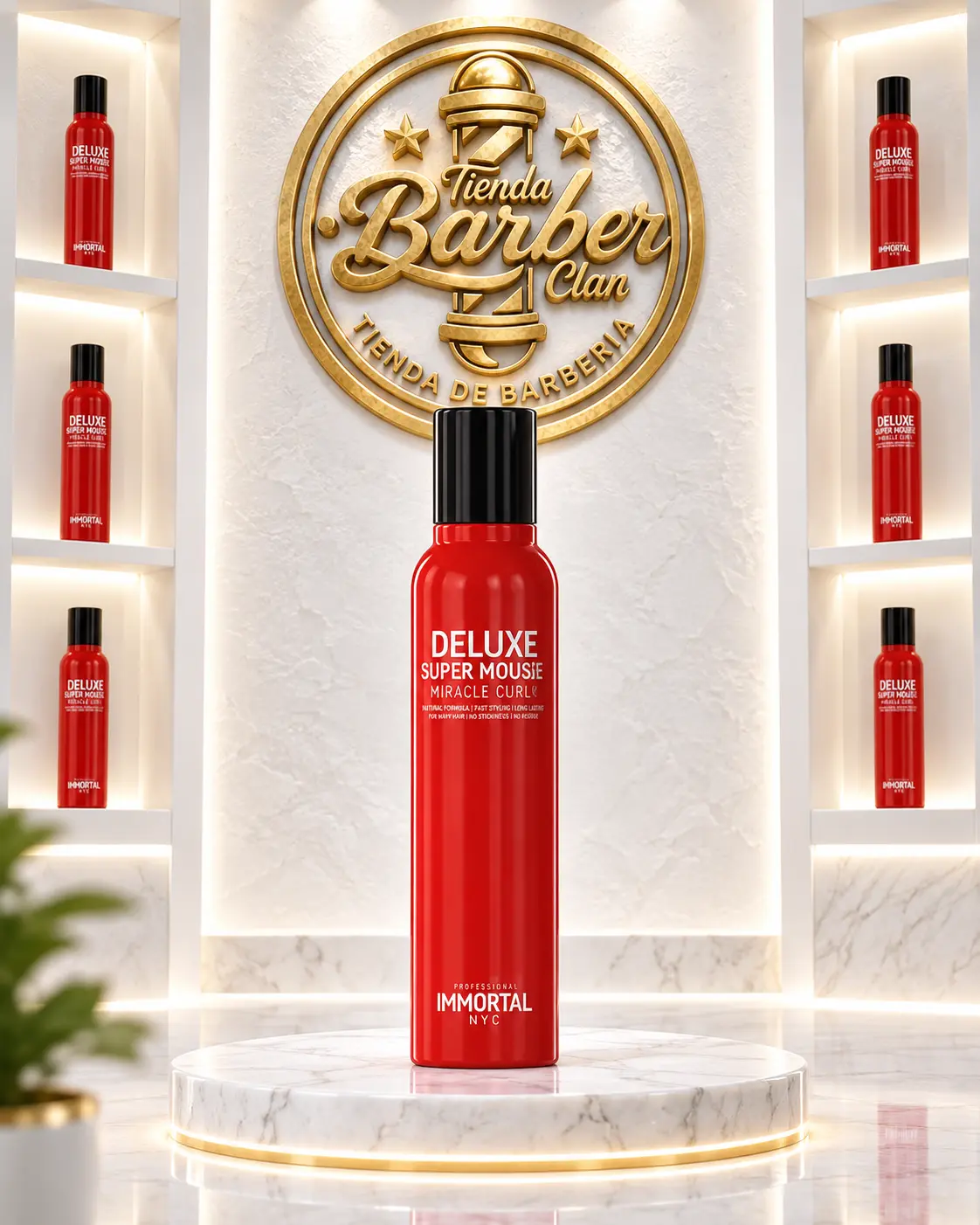 ESPUMA DELUXE IMMORTAL 300ML IMMORTAL LACAS 8682225556320 - Tienda Barber Clan