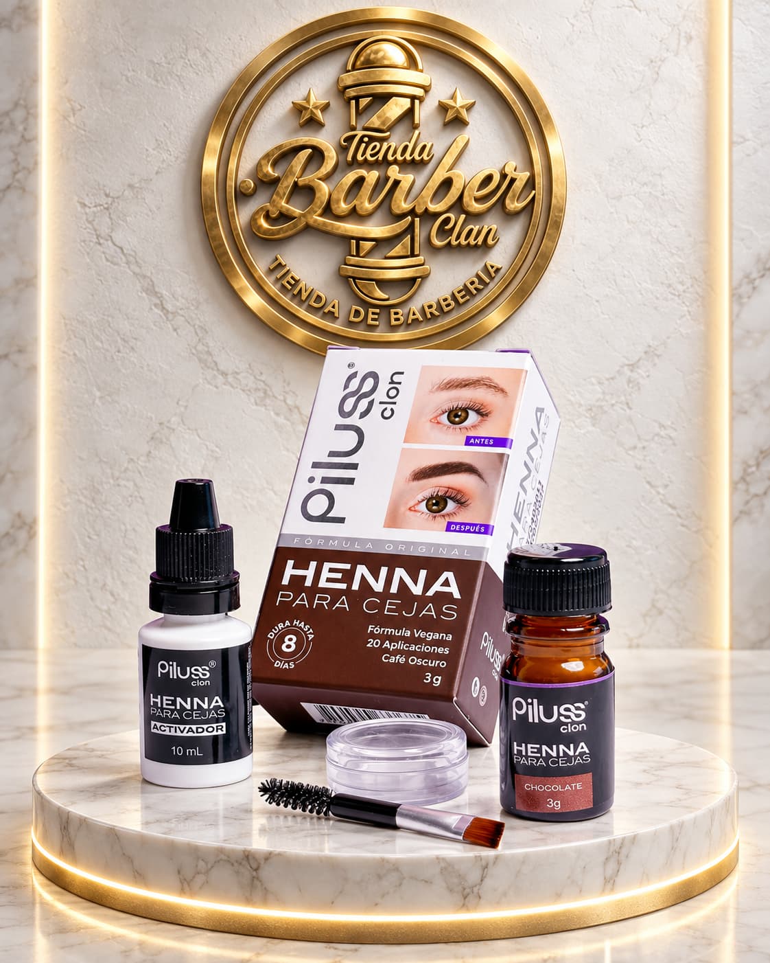 HENNA PILUSS CAFE OSCURO PILUSS CLON CEJAS 7709490637675 - Tienda Barber Clan