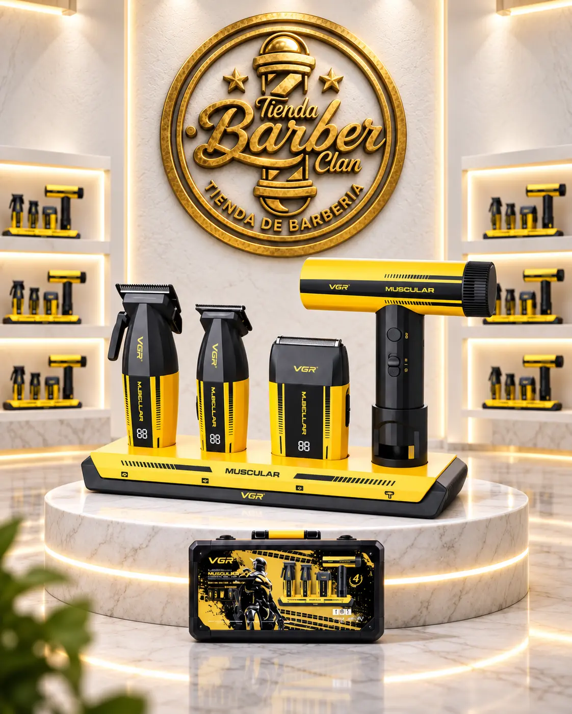 MALETIN VGR 285 S4 MUSCULAR VGR MAQUINAS DE CORTE 6973224088656 - Tienda Barber Clan