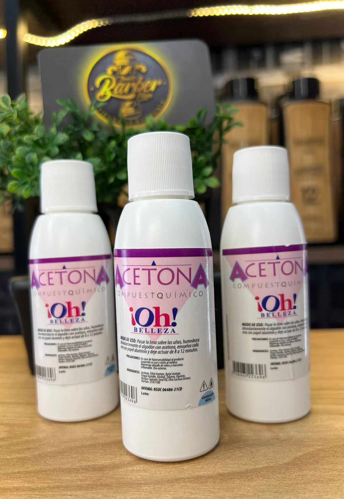 ACETONA OH BELLEZA X 60ML OH BELLEZA MANICURE Y PEDICURE UÑAS 7708965223696 - Tienda Barber Clan