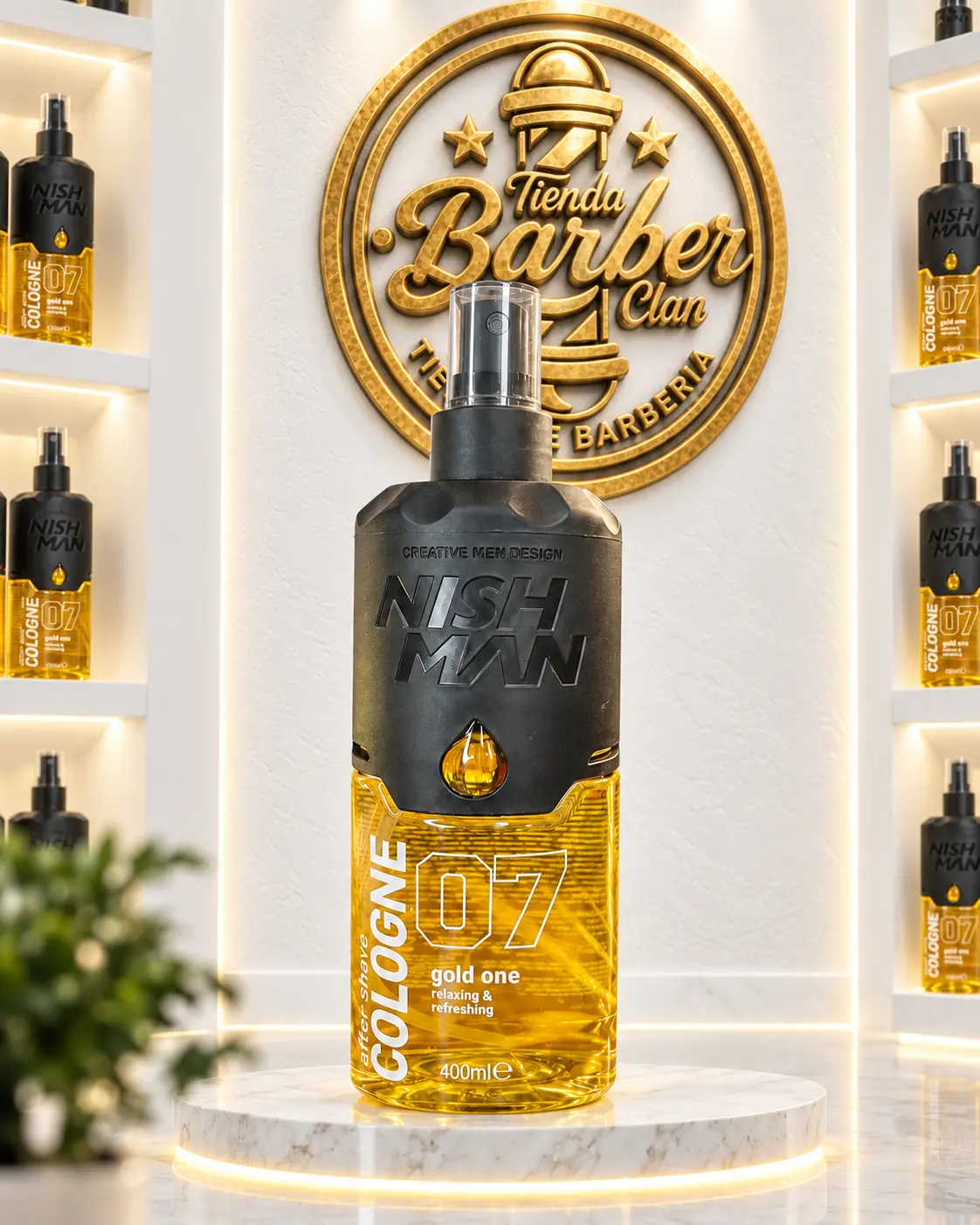 AFTER SHAVE NISHMAN 07 GOLD ONE 400ML NISHMAN AFTER SHAVE 8682035083702 - Tienda Barber Clan