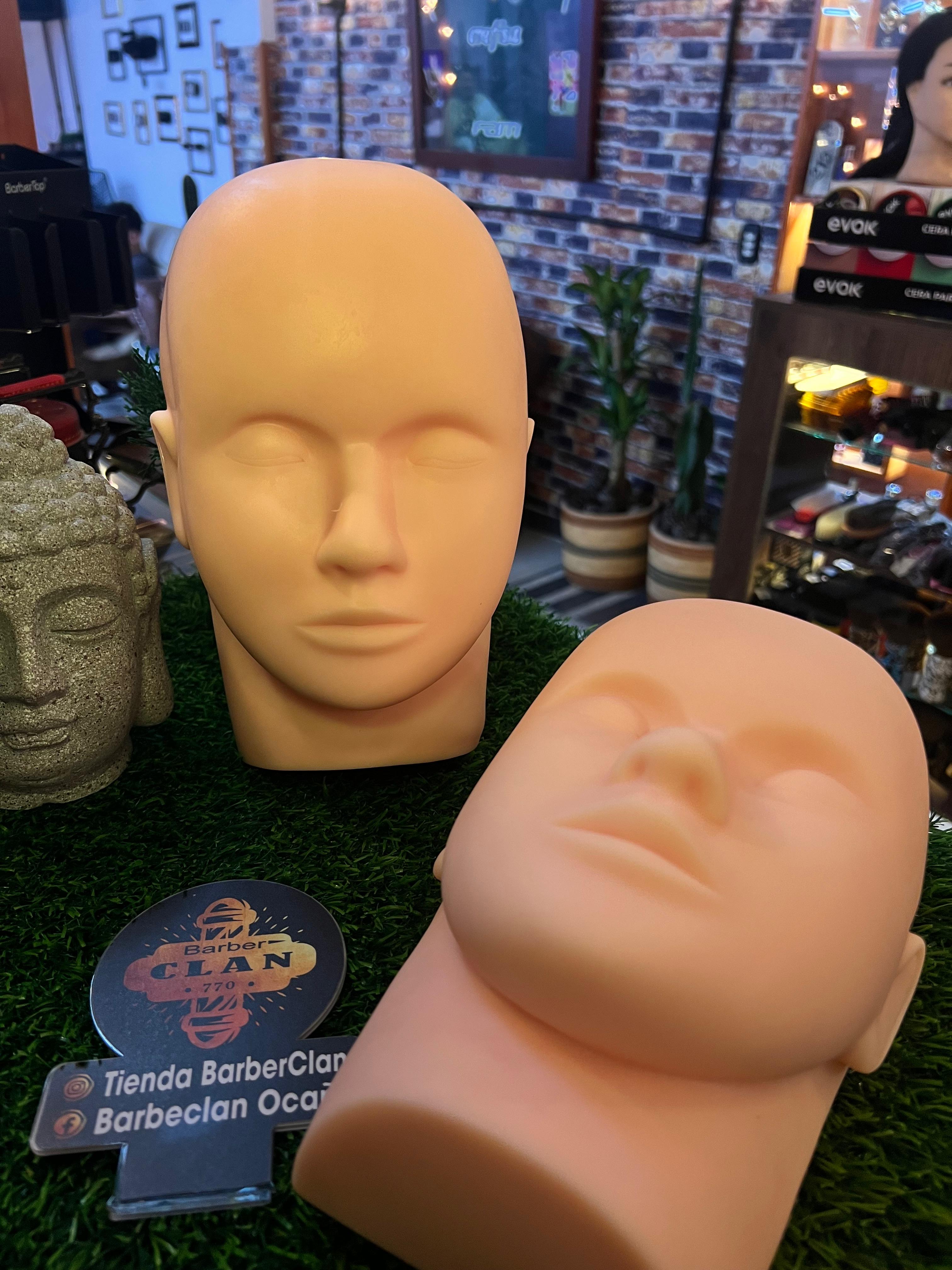 CABEZOTE DE PRACTICA SILICONA 220 CHINA CEJAS 6901235687926 - Tienda Barber Clan