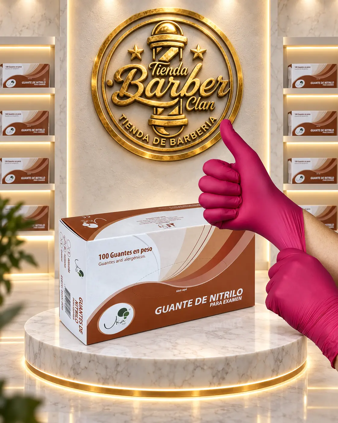 CAJA GUANTES DE NITRILLO ROJOS UKA INT GUANTES 7709679817997 - Tienda Barber Clan