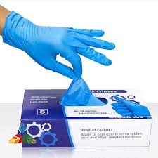 CAJA GUANTES NITRILO AZUL HANDEL MED GUANTES 7708560330065 - Tienda Barber Clan
