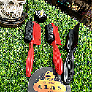 CEPILLO + PEINILLA ( NEGRO ROJO ) CEPILLOS SACUDIDORES 51255220 - Tienda Barber Clan