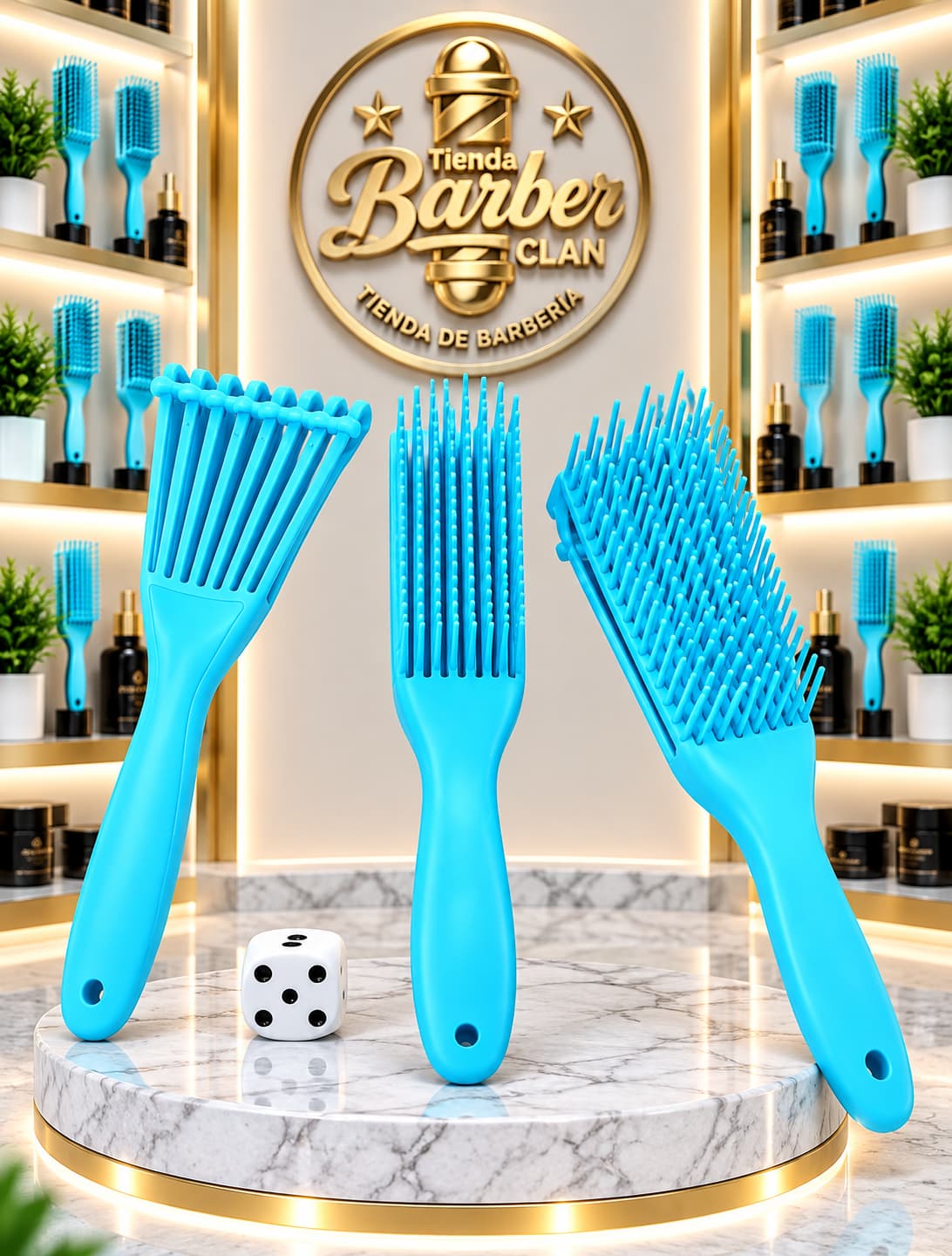 CEPILLO FLEXIBLE DESENREDANTE. CEPILLOS DE SECADO 7700571234561 - Tienda Barber Clan