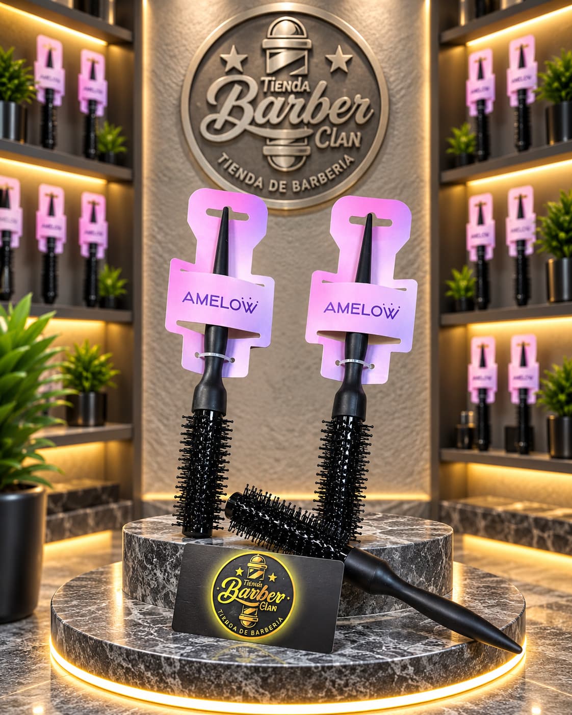 CEPILLO MX 16 AMELOW CEPILLOS DE SECADO 6820545210047 - Tienda Barber Clan