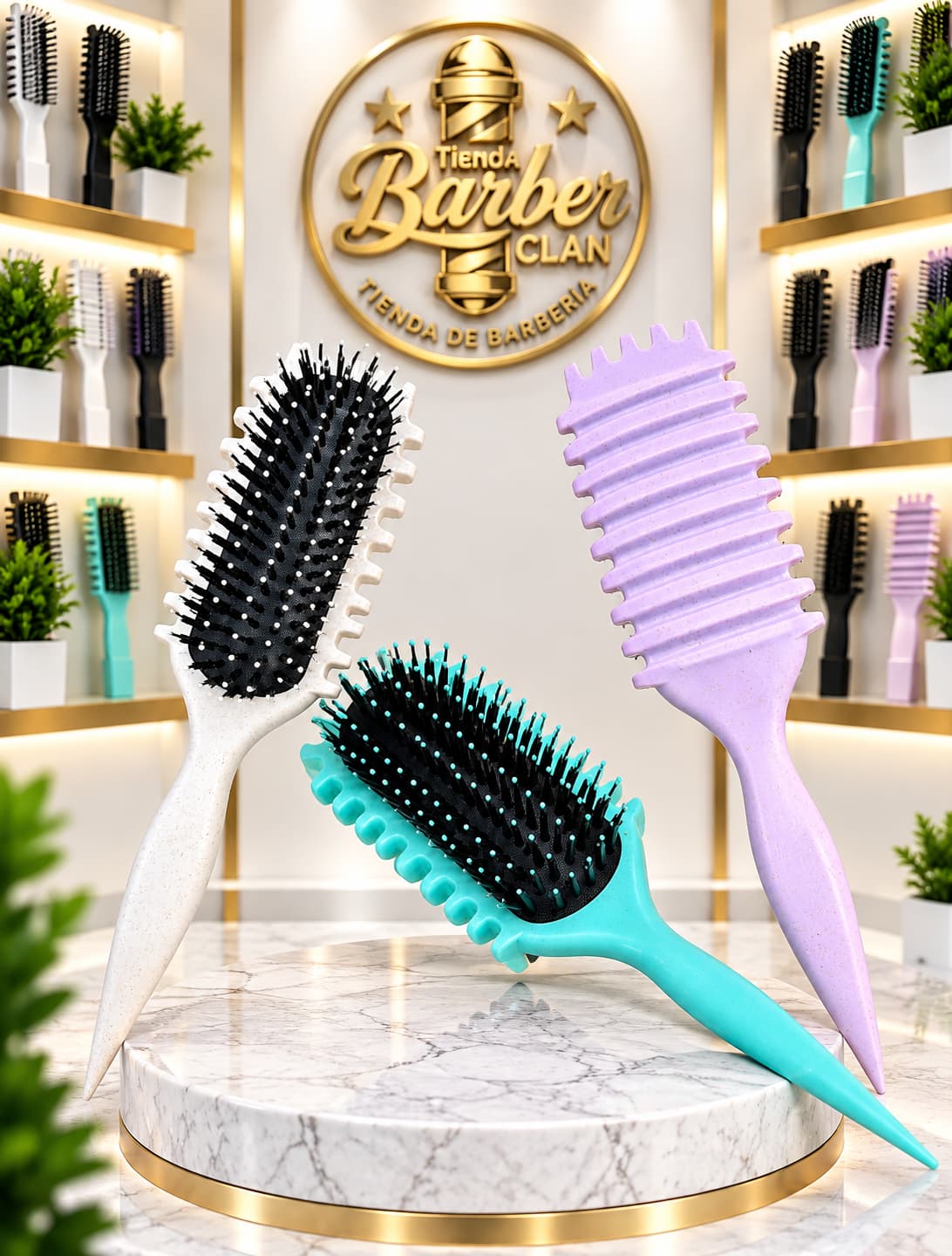 CEPILLO PARA CRESPOS CEPILLOS DE SECADO 45275 - Tienda Barber Clan