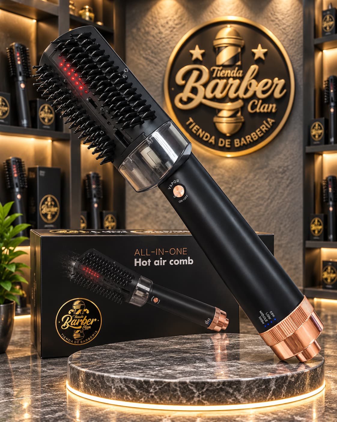 CEPILLO SECADOR CON INFRAROJO CEPILLOS DE SECADO 51715266 - Tienda Barber Clan