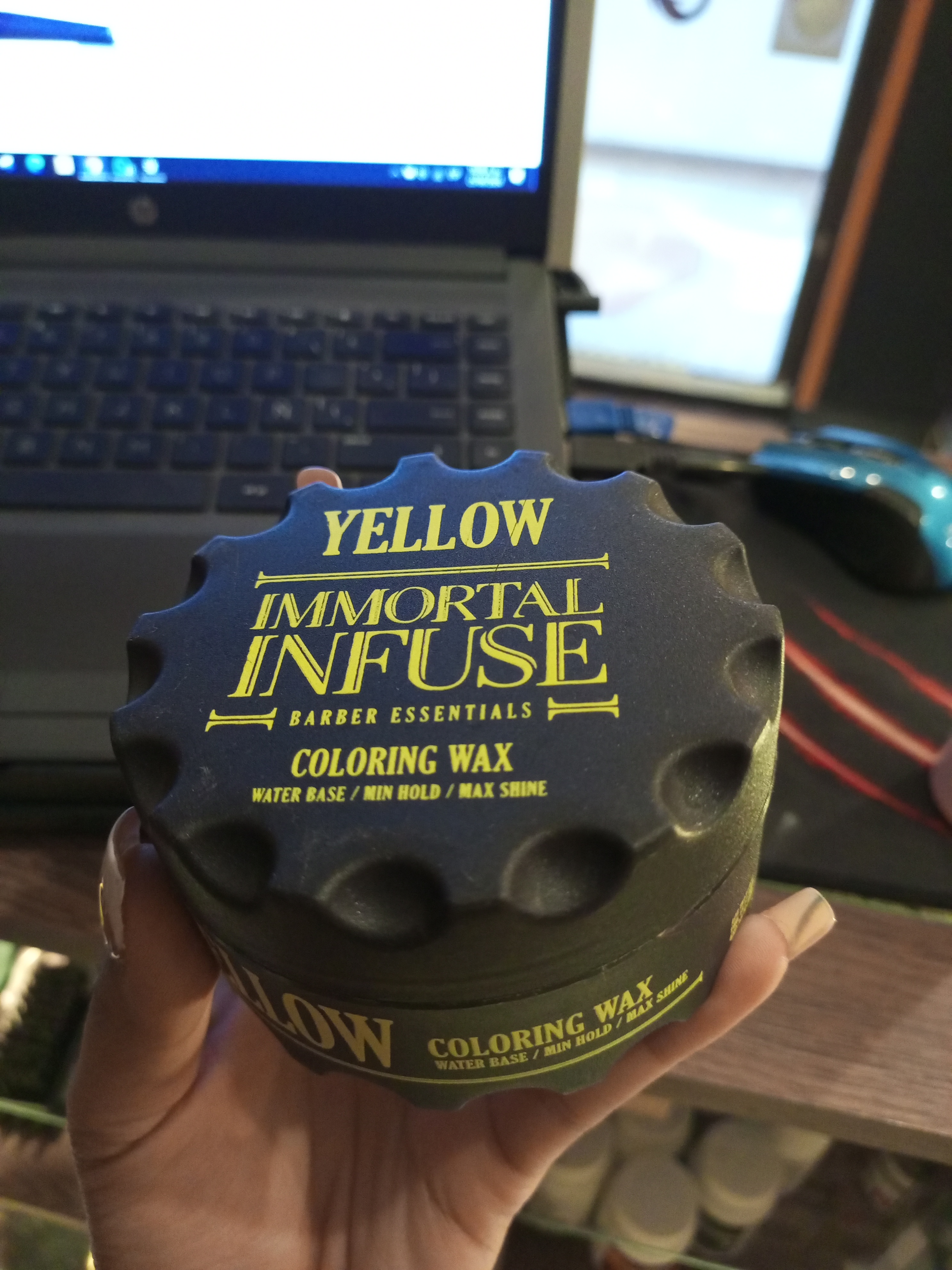 CERA COLORING WAX - YELLOW INMORTAL INMORTAL CERAS 8682225550557 - Tienda Barber Clan