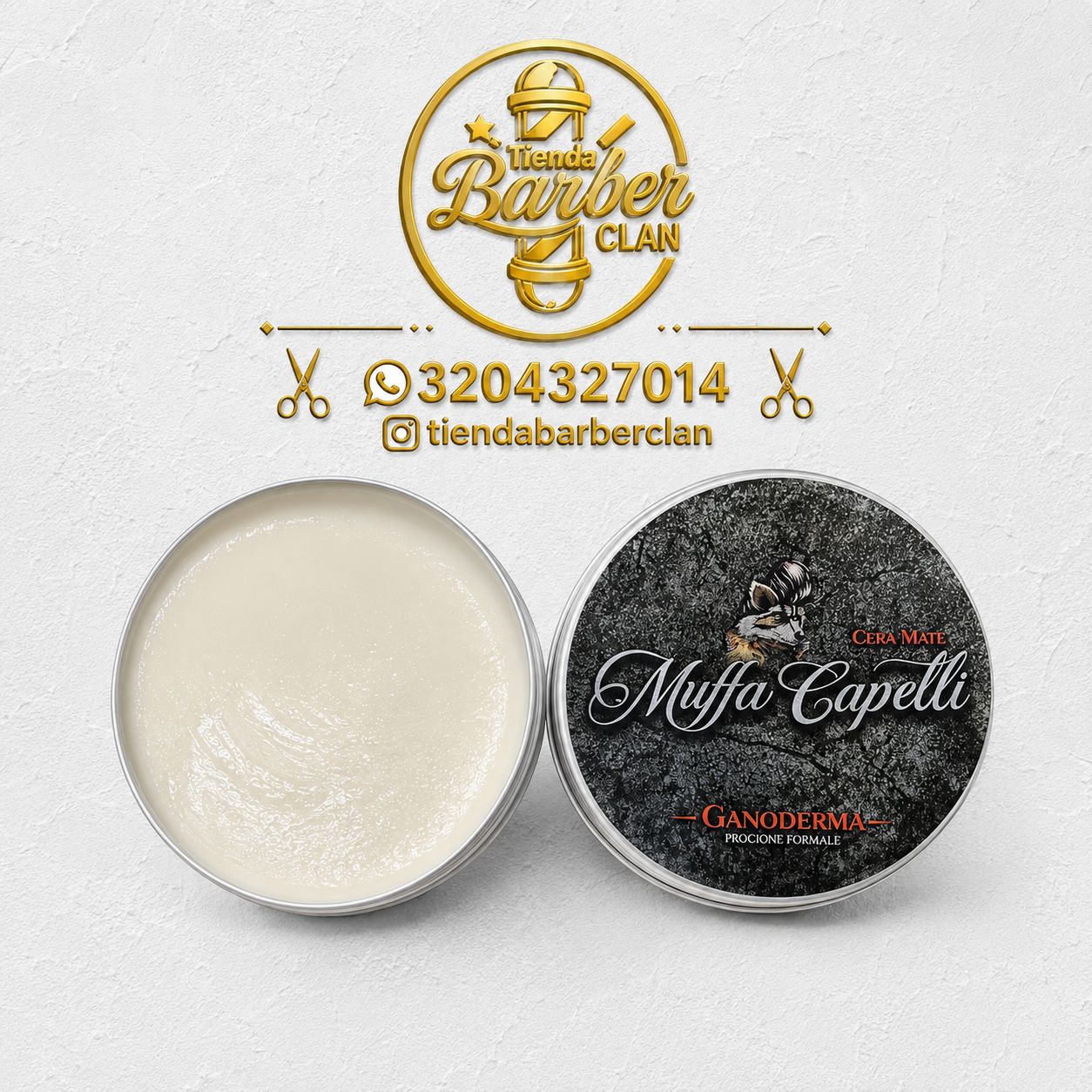CERA MATE MUFFA CAPELLI 130GR MUFFA CAPELLI CERAS 170420240026 - Tienda Barber Clan