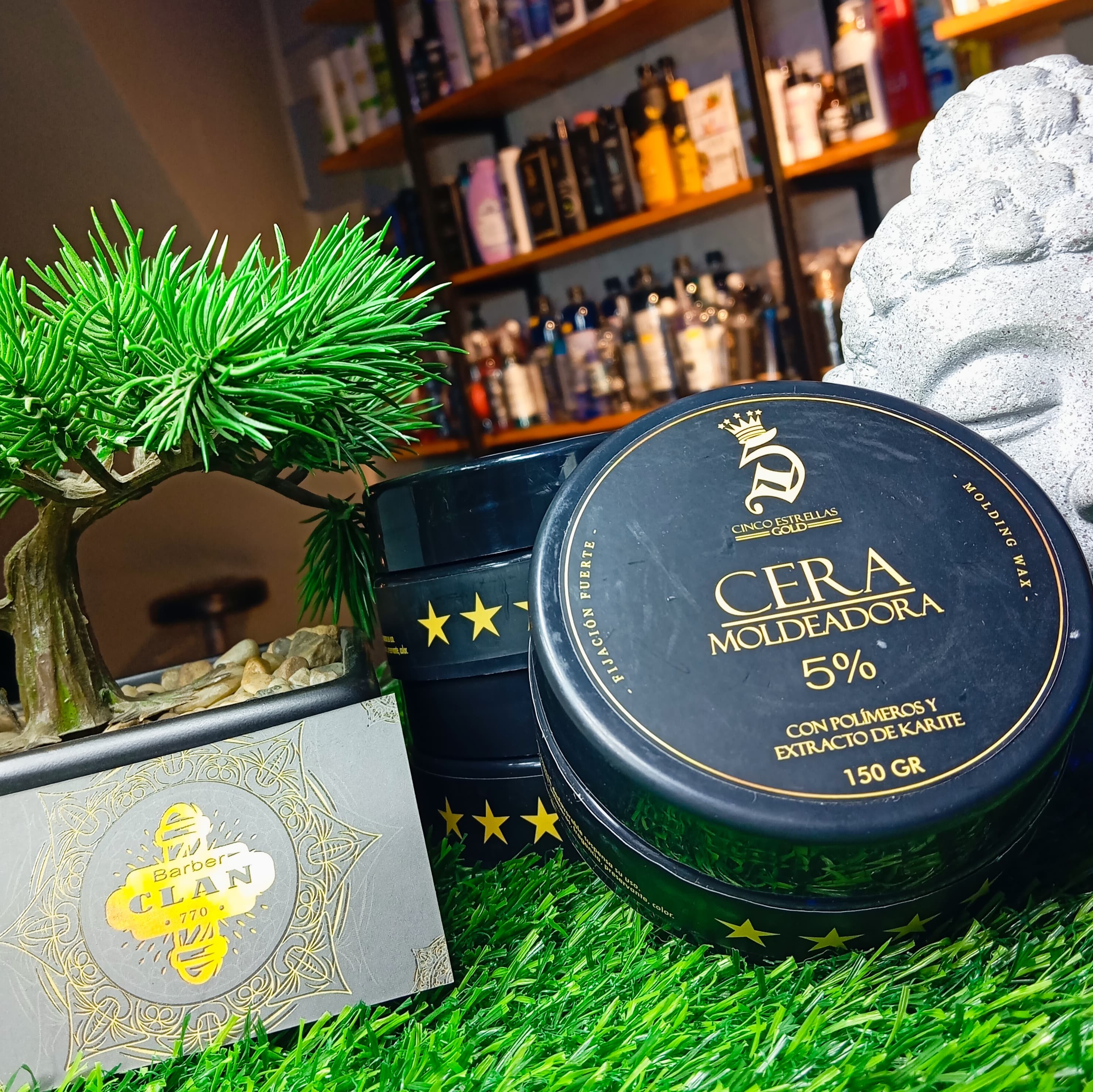 CERA MOLDEADORA BLACK 150GR 5 ESTRELLAS 5 ESTRELLAS CERAS 7707315258289 - Tienda Barber Clan