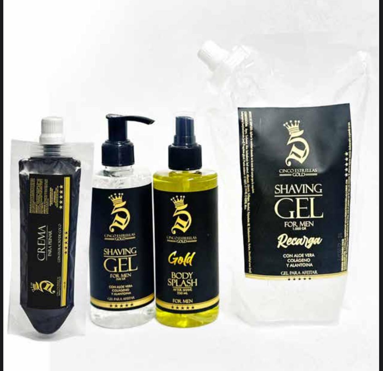 COMBO SHAVING GEL RECARGA X3 5 ESTRELLA 5 ESTRELLAS SHAVING GEL 700963512713 - Tienda Barber Clan