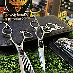COMBO TIJERA PROFESIONAL CK X2 CK TIJERAS 197361892 - Tienda Barber Clan