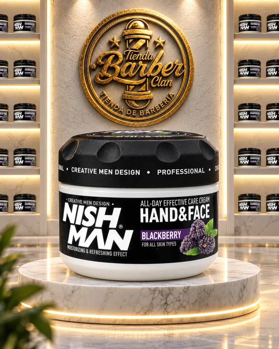 CREMA HIDRATANTE NISHMAN BLACKBERRY 300ML NISHMAN CREMA HIDRATANTE 8682035080800 - Tienda Barber Clan