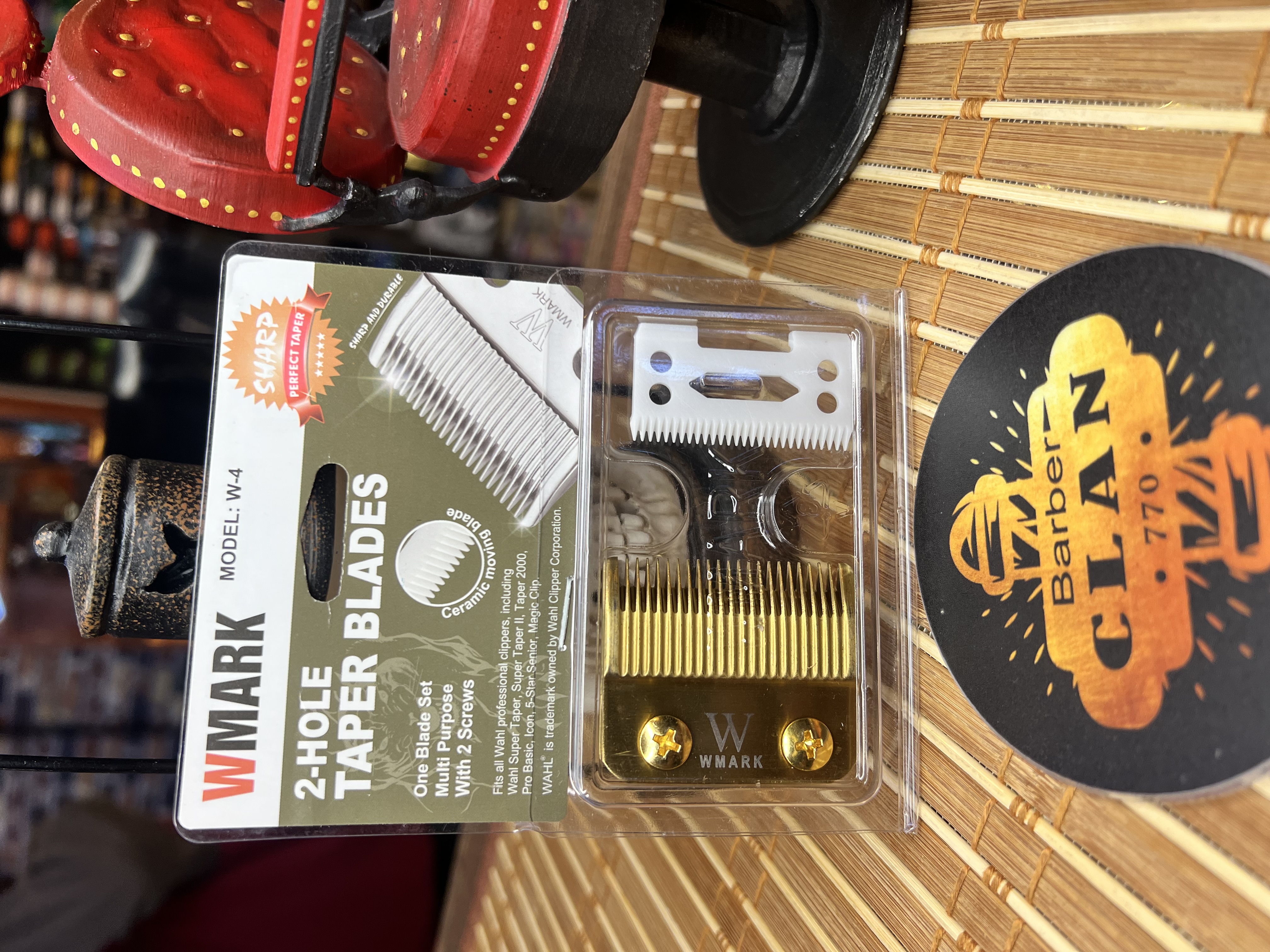CUCHILLA CERAMICA DORADA WMARK W-4 WMARK CUCHILLAS Y REPUESTOS 6971196412264 - Tienda Barber Clan
