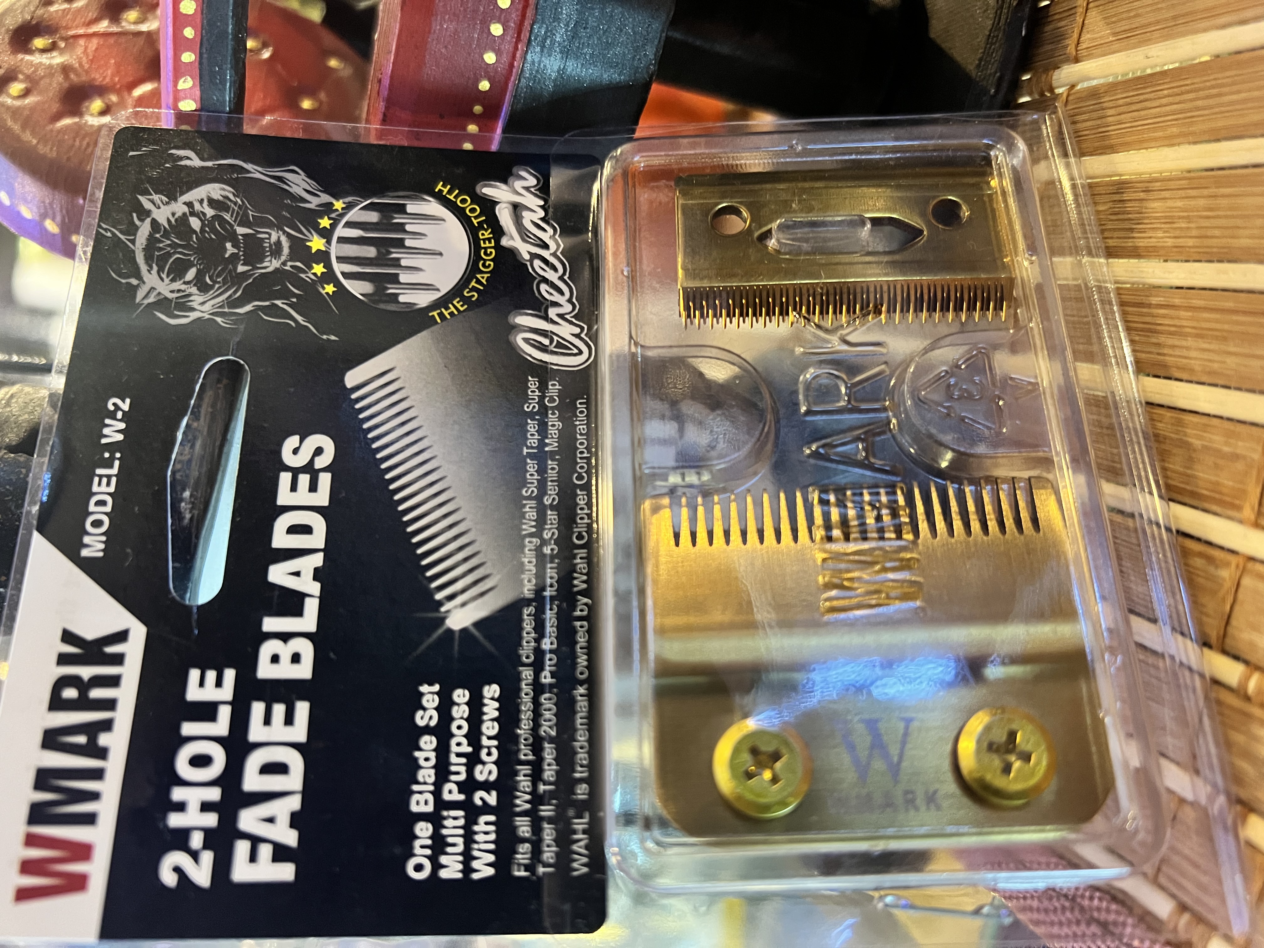 CUCHILLA MICRODENTADA DORADA WMARK W2 WMARK CUCHILLAS Y REPUESTOS 7613 - Tienda Barber Clan