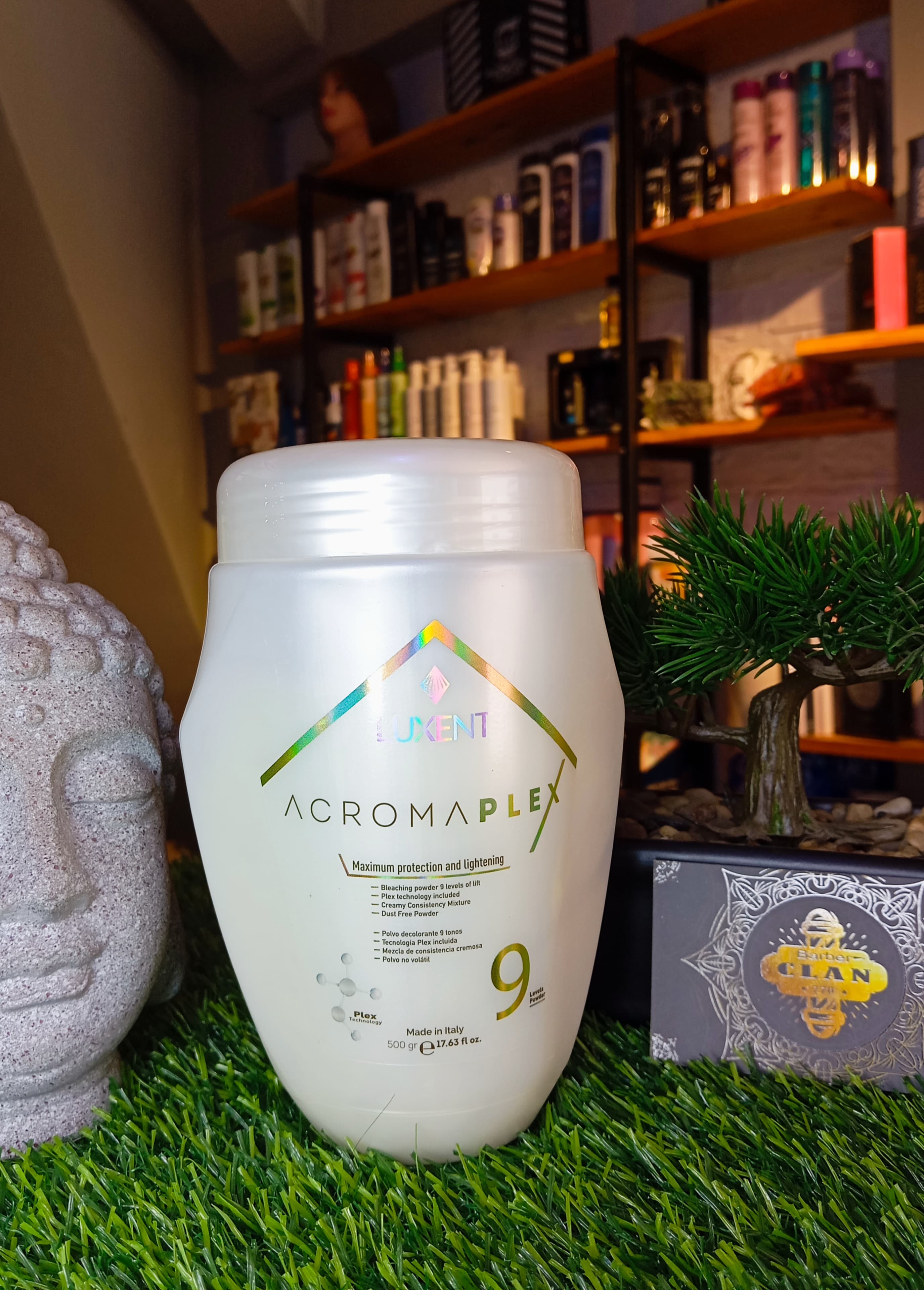 DECOLORANTE ACROMA PLEX 500G LUXENT TINTES y PERMANENTES 7709682021800 - Tienda Barber Clan