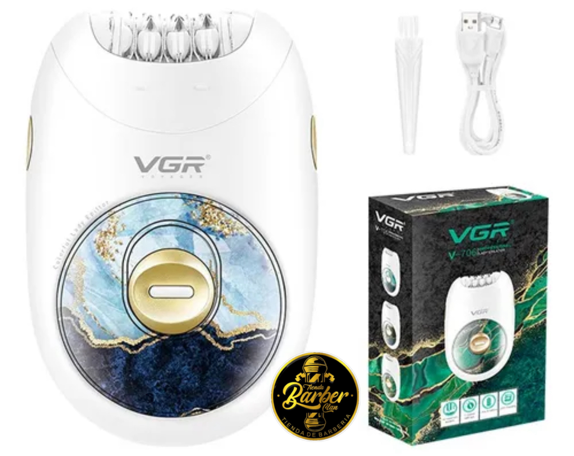 DEPILADORA ELECTRICA VGR 736 MAQUINAS SHAVER DE AFEITAR 6973224087369 - Tienda Barber Clan