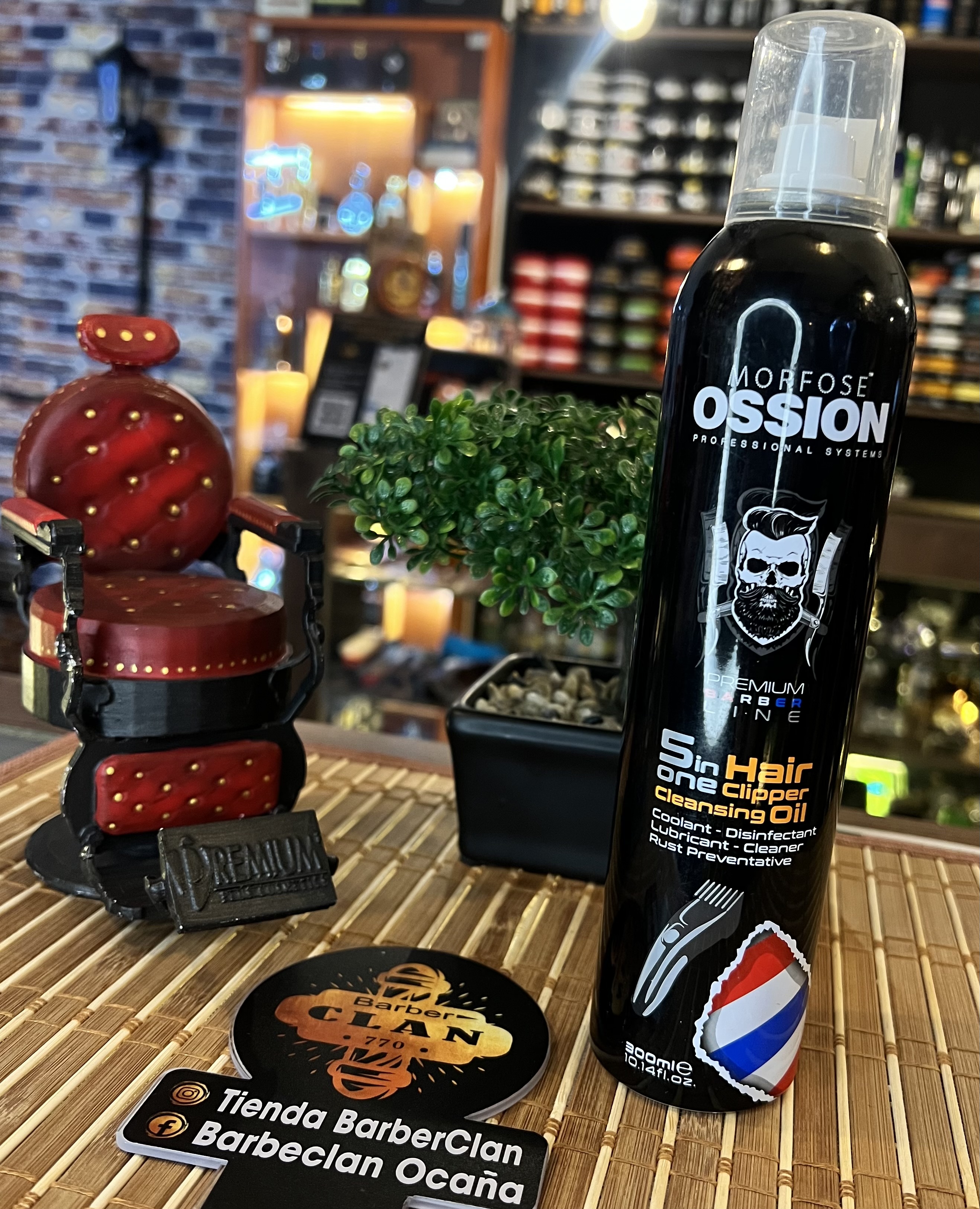 DESINFECTANTE DE MAQUINA 5 EN 1- OSSION 300ML ,DESINFECTANTE Y LUBRICANTES DE MAQUINAS DES--DEF-5511 - Tienda Barber Clan