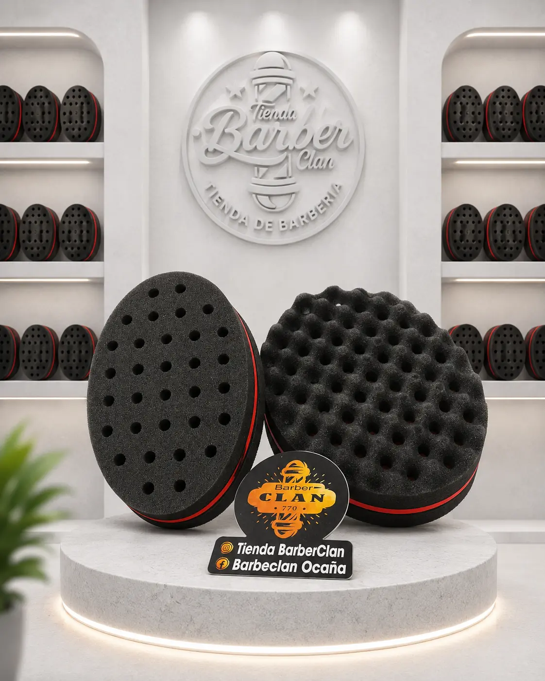 ESPONJA MOLDEO PEQUEÑA PARA RIZOS CHINA PEINES PEINILLAS 354855 - Tienda Barber Clan