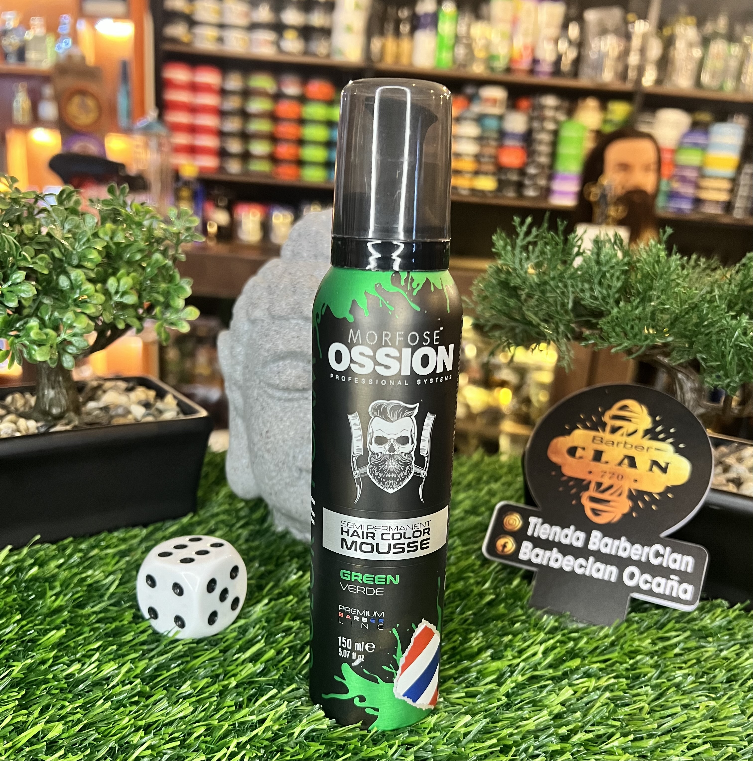 ESPUMA SEMIPERMANENTE COLOR-VERDE OSSION PIGMENTOS,FIBRAS CAPILARES 8681701007806 - Tienda Barber Clan