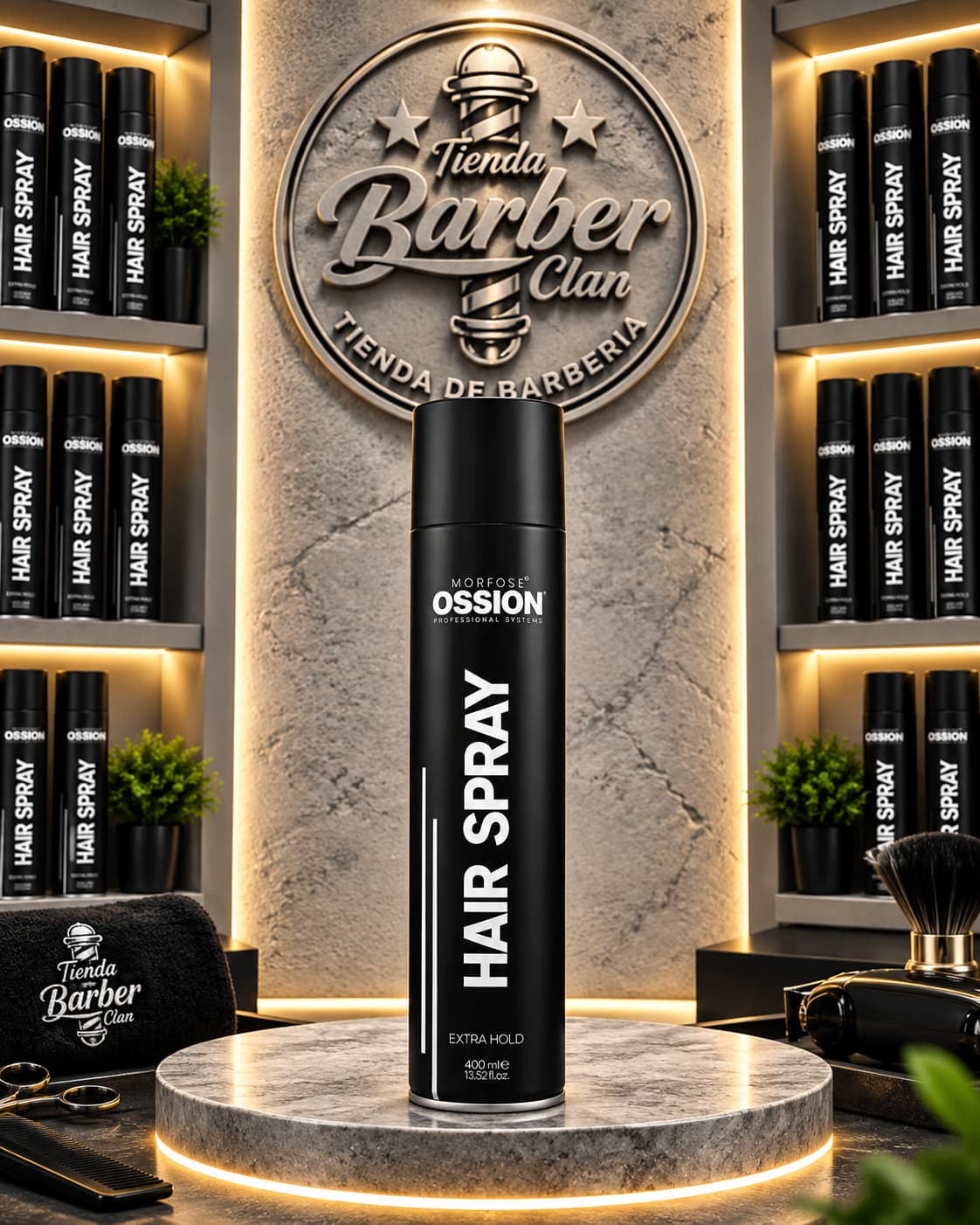 LACA OSSION 400 ML EXTRA STROMG HOLD LACAS 8681701002979 - Tienda Barber Clan