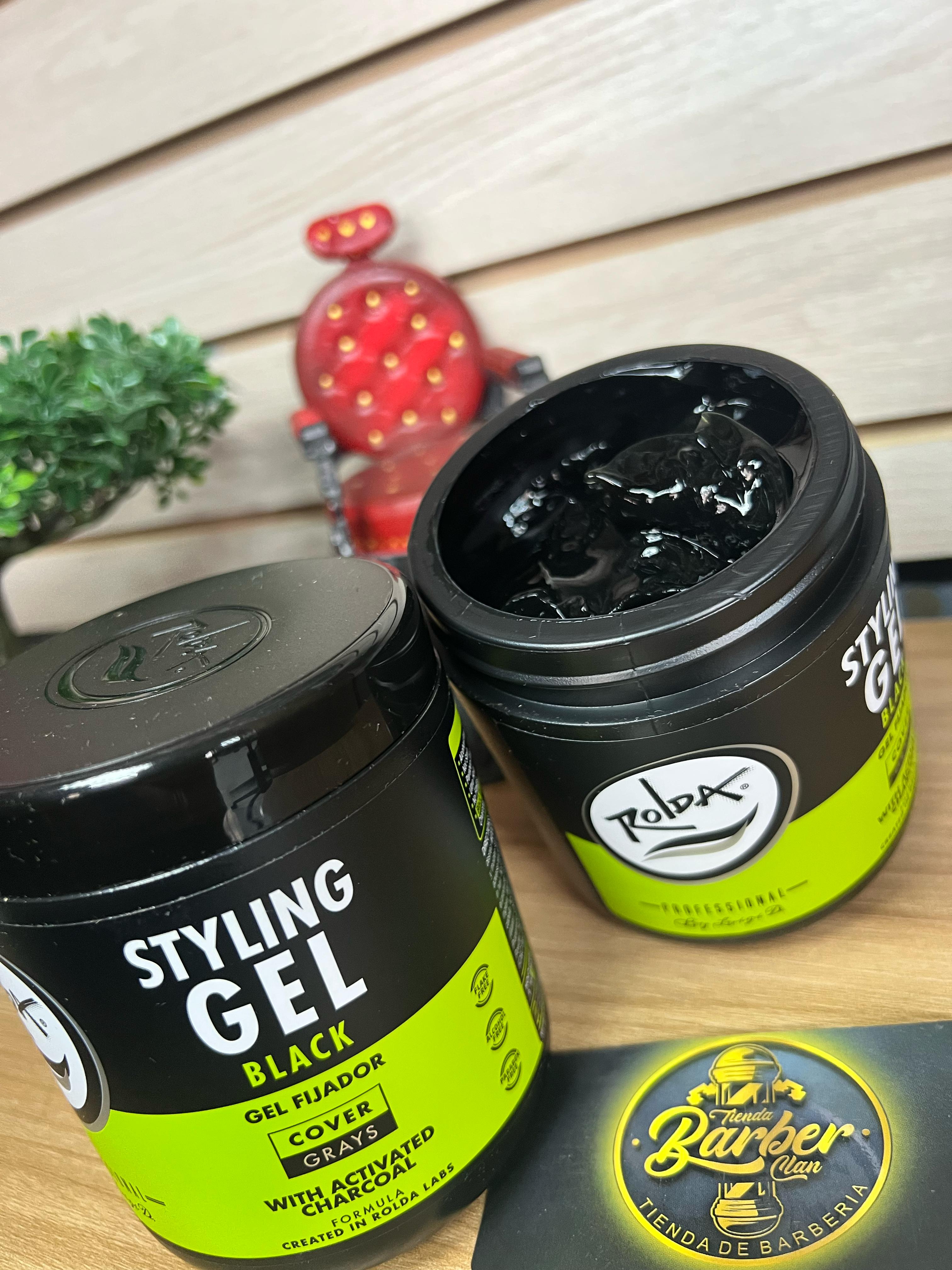 GEL BLACK ROLDA 500GR ROLDA GEL DE PEINAR 7707342221034 - Tienda Barber Clan