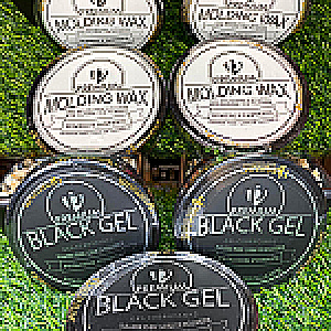 GEL BLACK PREMIUM ( TAPA NEGRA Y BLANCA ) PREMIUM GEL DE PEINAR 2005041 - Tienda Barber Clan