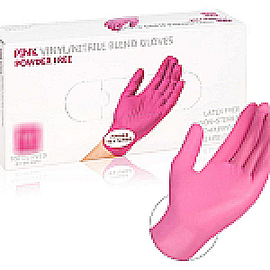 GUANTES NITRILO ROSADOS X 100 CHINA GUANTES 7702025006502 - Tienda Barber Clan