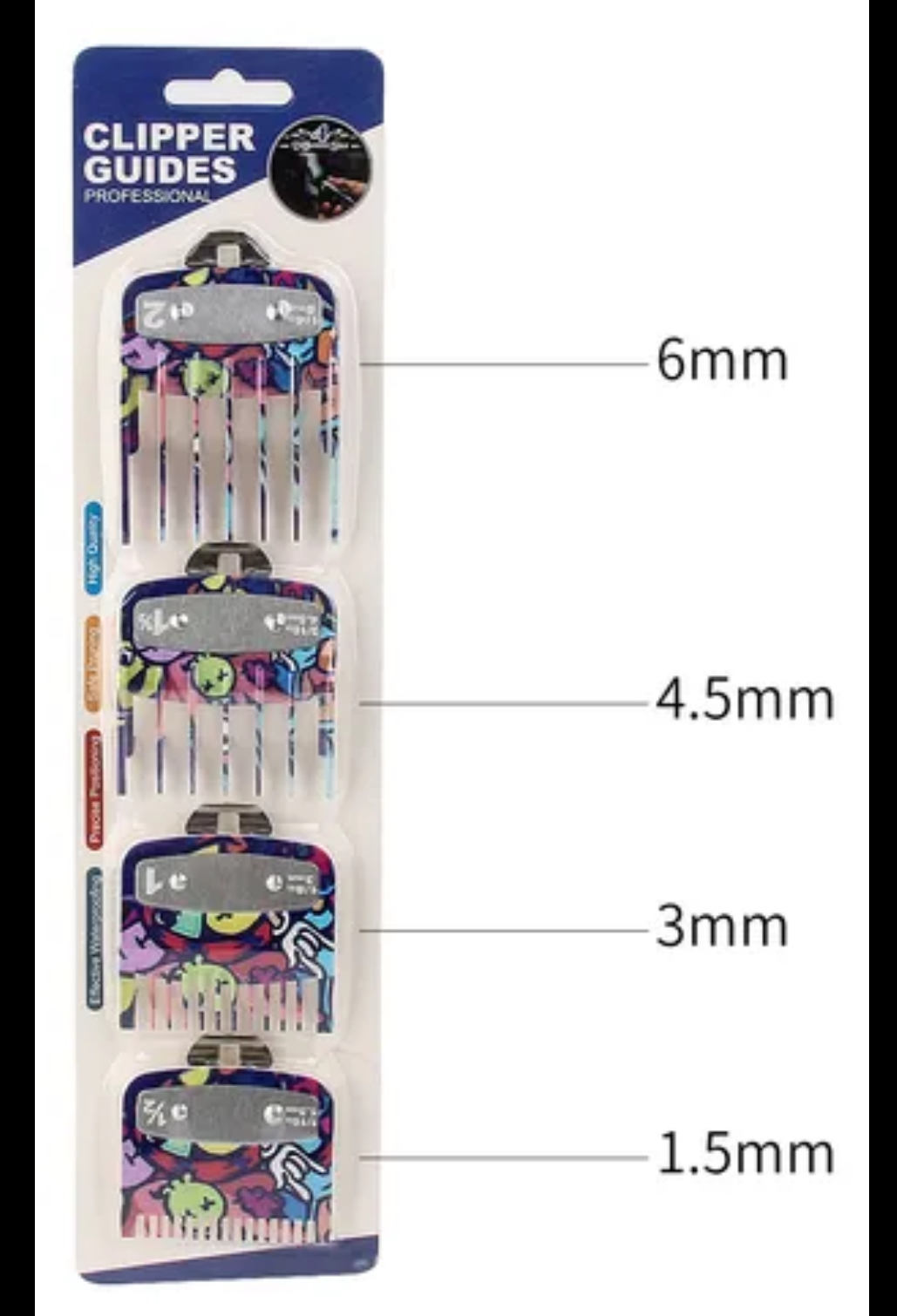 GUIAS CON PIN METALICO X 4 CHINA GUIAS DE MAQUINAS 7706982504705 - Tienda Barber Clan