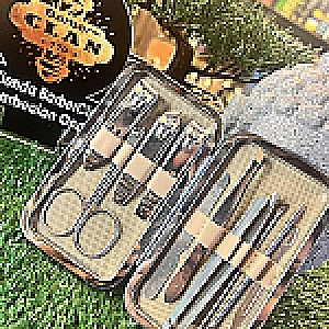 KIT DE MANICURE PLATEADO MANICURE Y PEDICURE UÑAS 10732 - Tienda Barber Clan