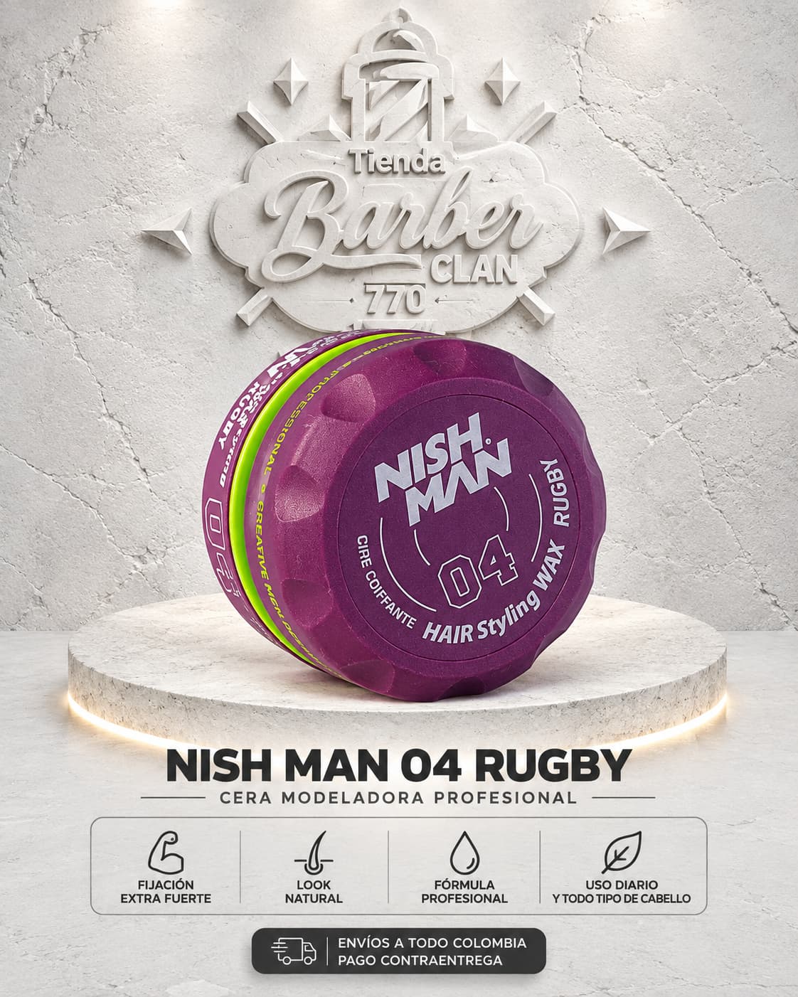 CERA NISHMAN 04 - 150 ML NISHMAN CERAS 8682035088479 - Tienda Barber Clan