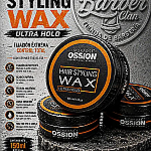 CERA HAIR WAX ULTRA HOLD NARANJA 150 ML OSSION CERAS 8681701002962 - Tienda Barber Clan