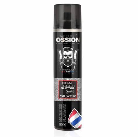 LACA ESCARCHADA PLATEADA OSSION 300ML OSSION LACAS 8681701008889 - Tienda Barber Clan