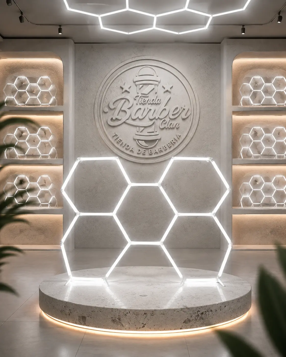 LAMPARA PANEL LED HEXAGONALES X 44CM CELLTECH LAMPARAS 57685865 - Tienda Barber Clan