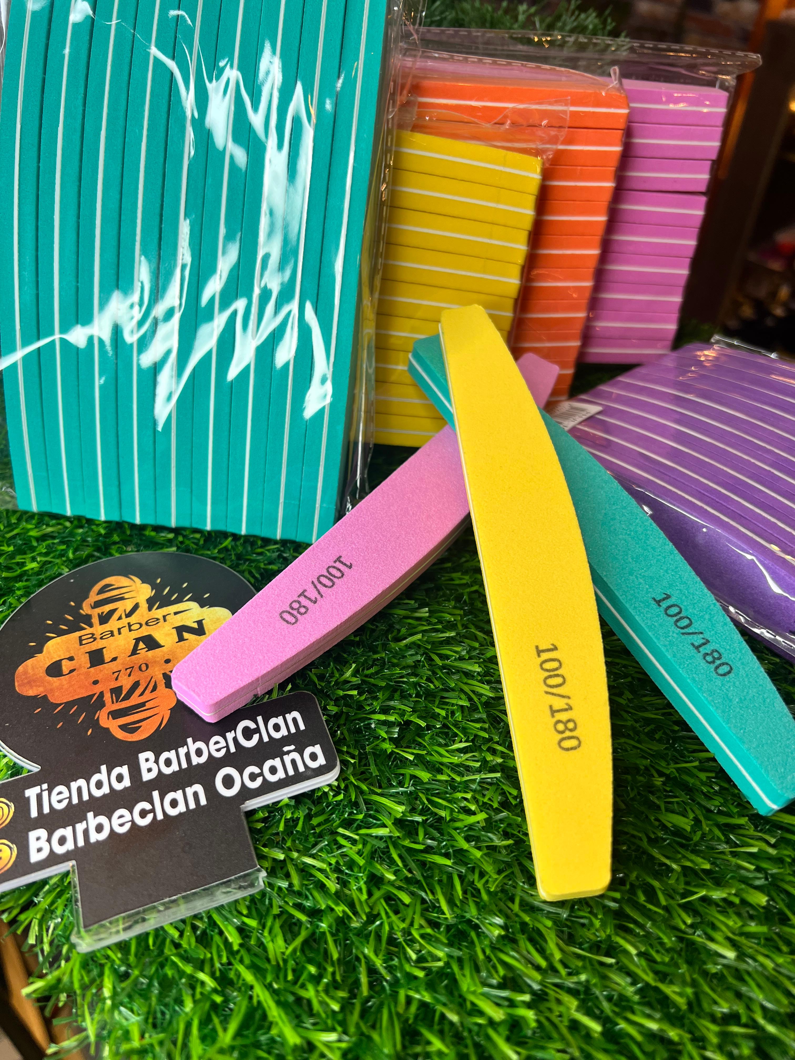 LIMA ESPONJA 100/180 MANICURE Y PEDICURE UÑAS 7702202391018 - Tienda Barber Clan
